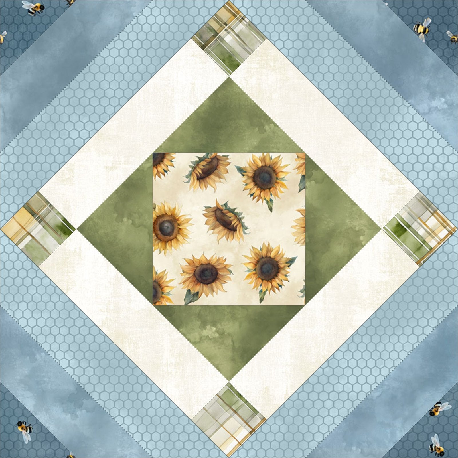 Sunkissed Queen Size Yardage Quilt Kit