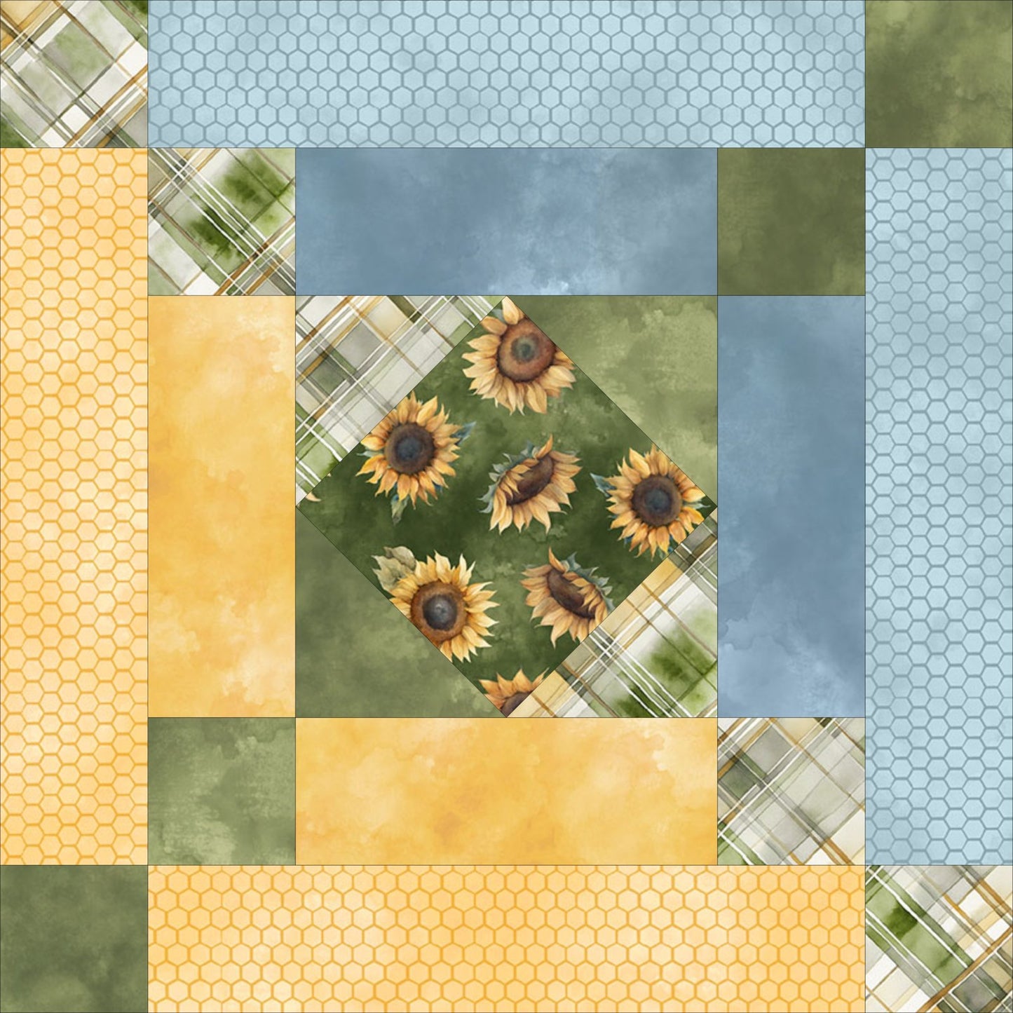 Sunkissed Queen Size Yardage Quilt Kit