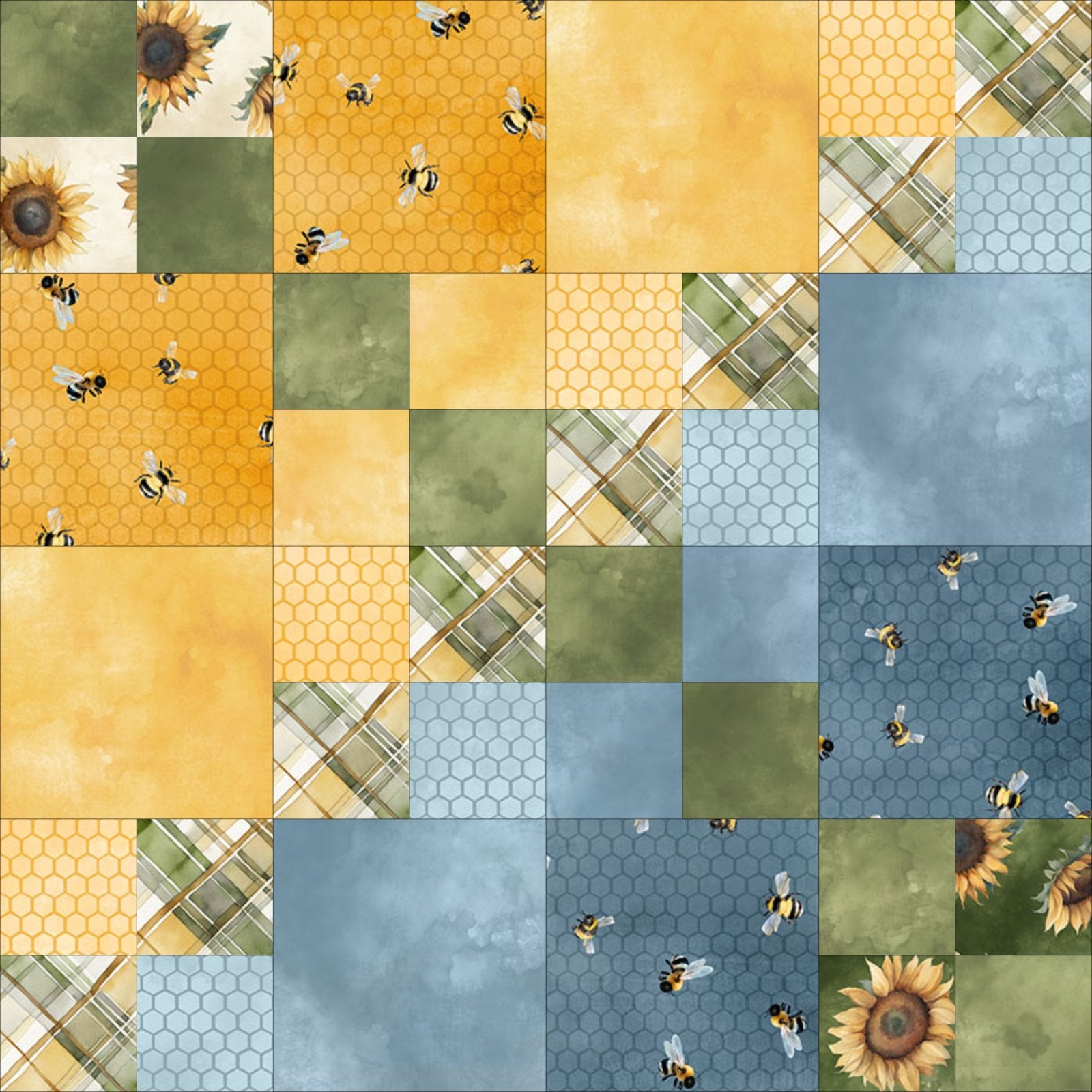 Sunkissed Queen Size Yardage Quilt Kit