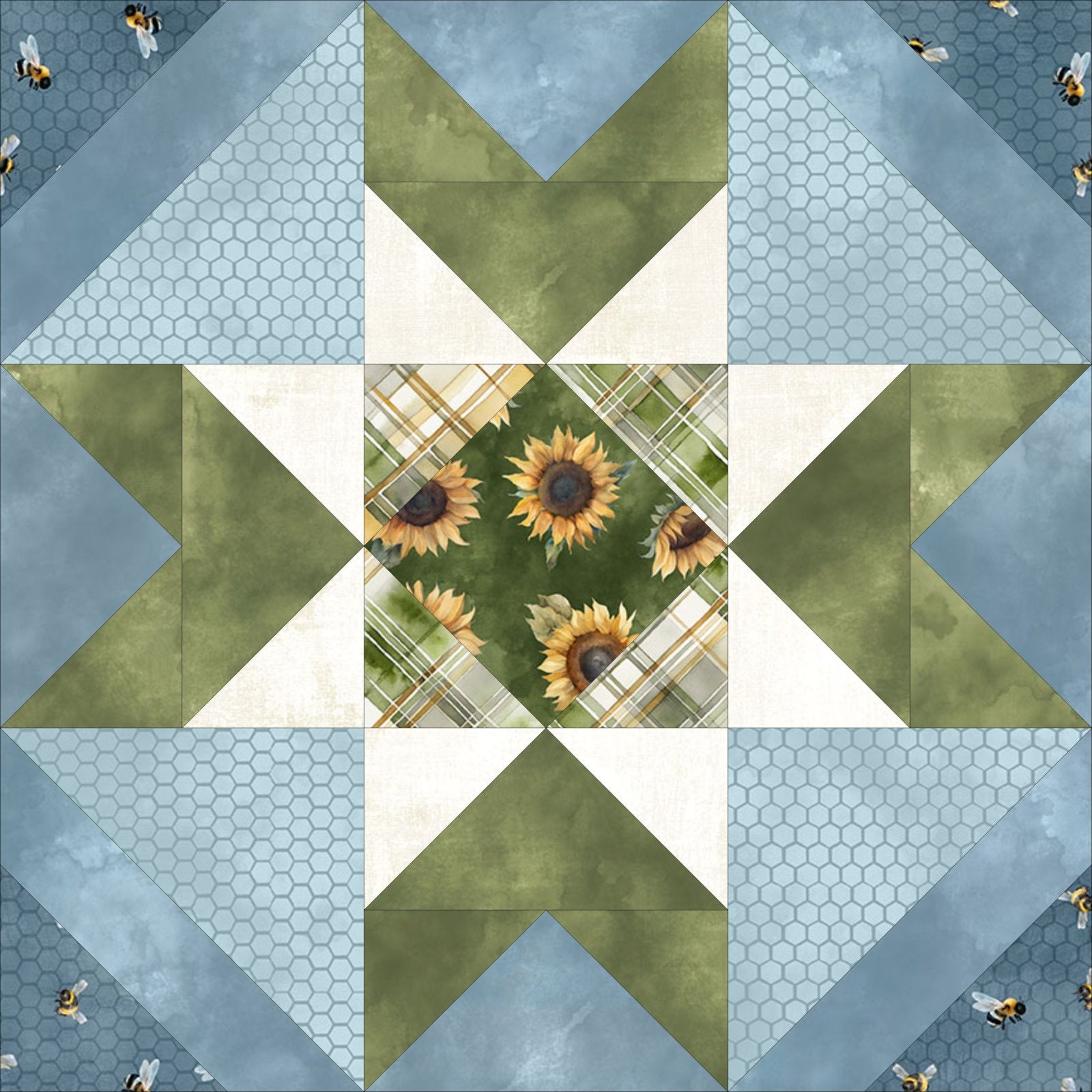 Sunkissed Queen Size Yardage Quilt Kit