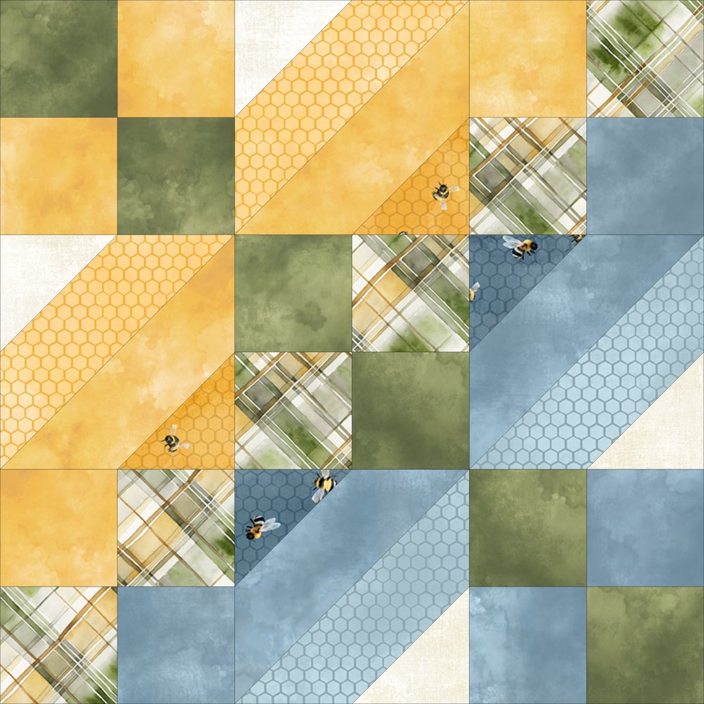 Sunkissed Queen Size Yardage Quilt Kit