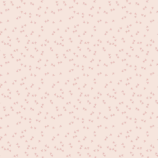 Farmer's Daughter Chicken Tracks Background Tea Rose