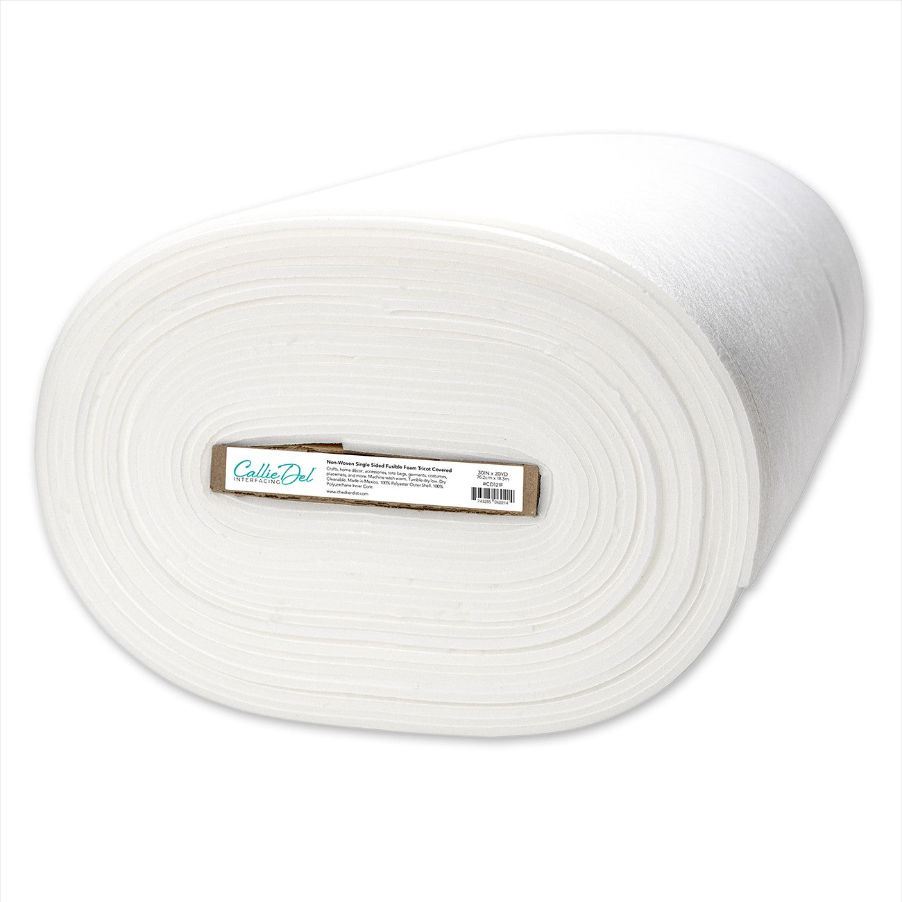 Non-Woven Single Sided Fusible Foam Tricot Covered 30in x 20yds