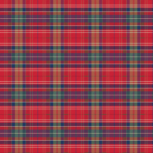 More Christmas Wishes Lumberjack Red by Riley Blake Designs