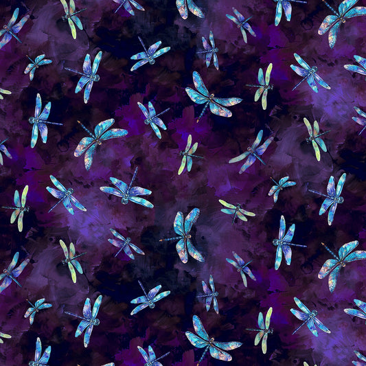 Purple Flying Dragonflies