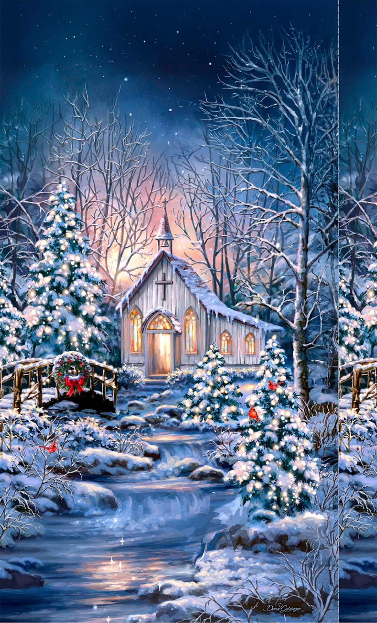 Holiday Chapel 24in Panel