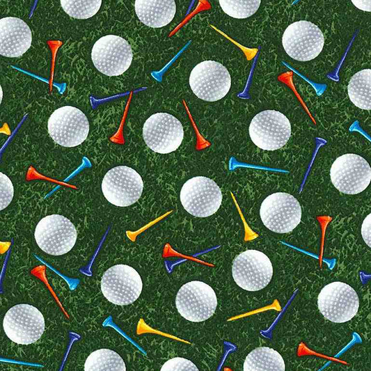 Green Golf Balls & Tees