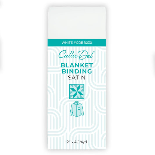 Satin Blanket Binding White 2in x 4-3/4yd
