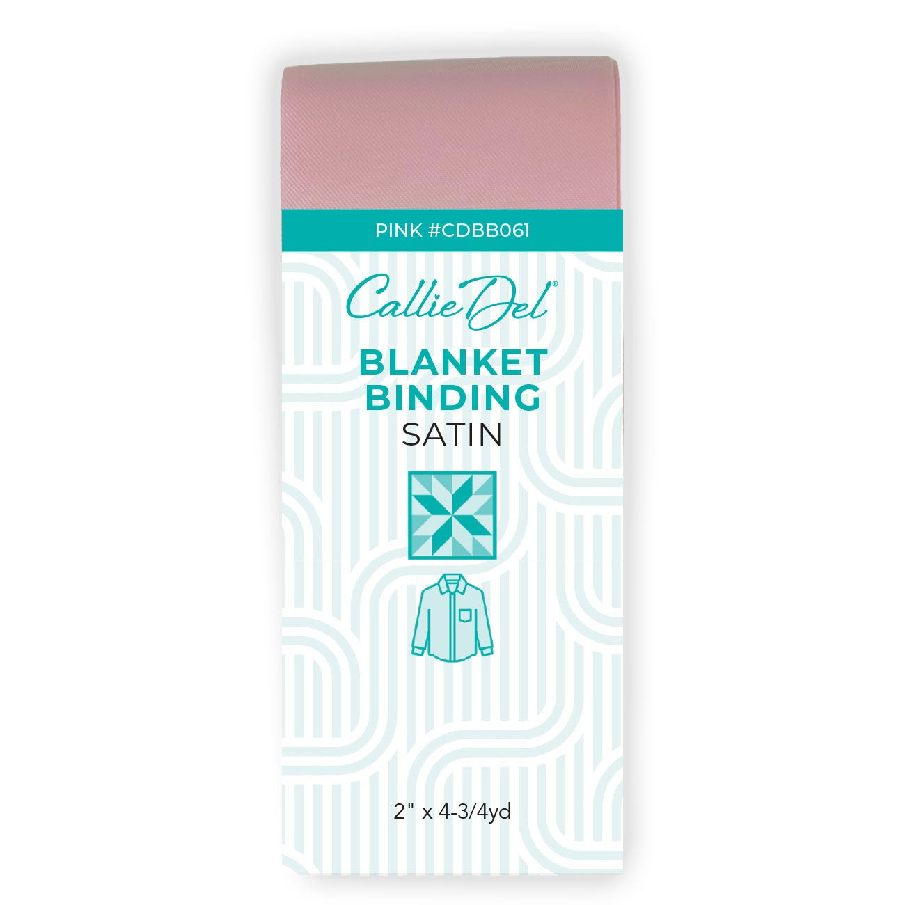 Satin Blanket Binding Pink 2in x 4-3/4yd