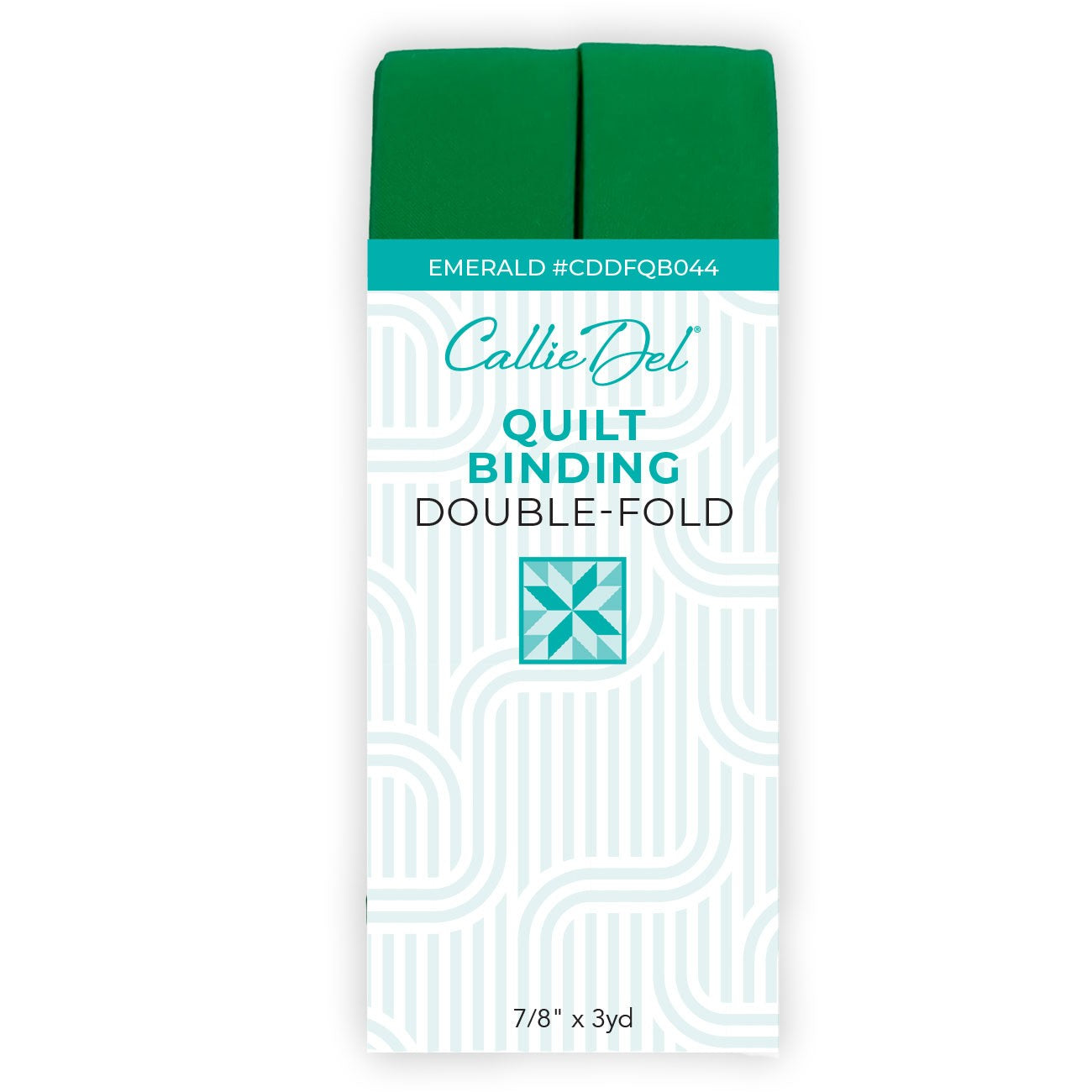 Double Fold Quilt Binding Emerald 7/8in x 3yd