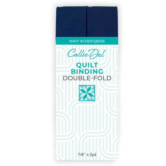 Double Fold Quilt Binding Navy 7/8in x 3yd
