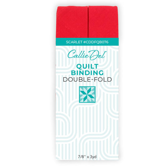 Double Fold Quilt Binding Scarlet 7/8in x 3yd