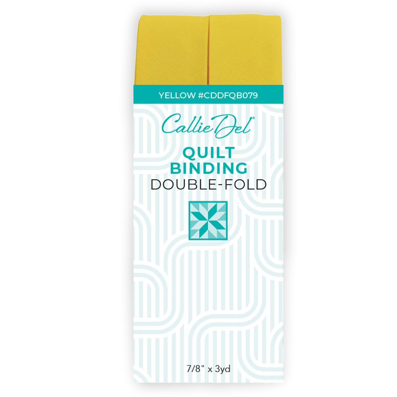 Double Fold Quilt Binding Yellow 7/8in x 3yd