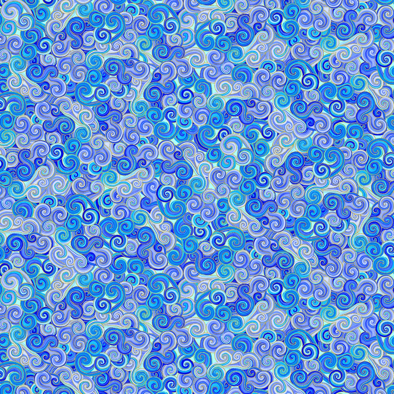 Purple Metallic Scroll