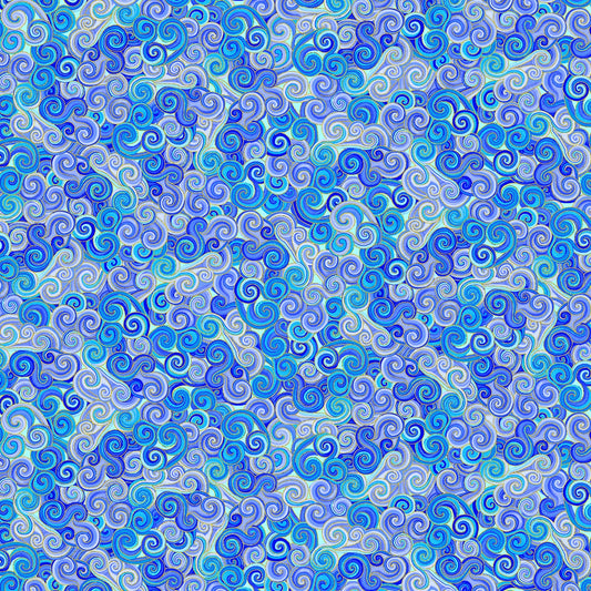 Purple Metallic Scroll