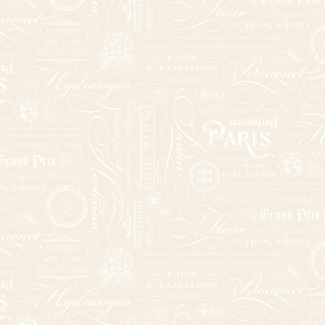 Elegant Essentials Text Cream Pearl