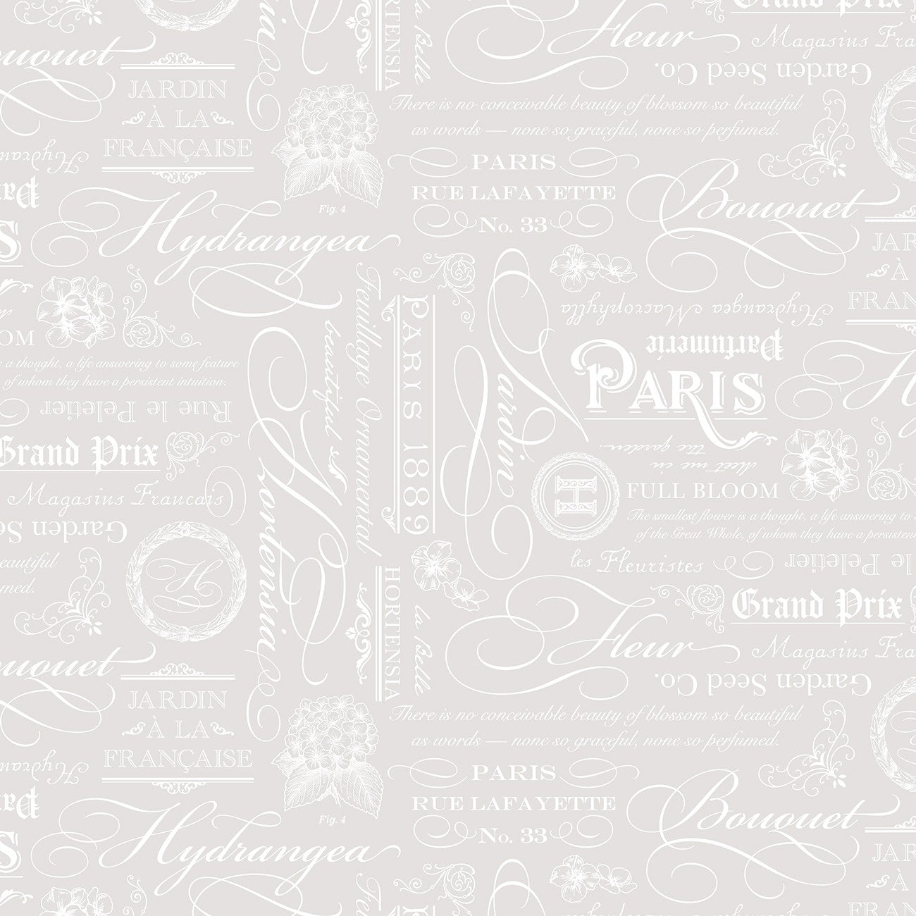 Elegant Essentials Text White Pearl