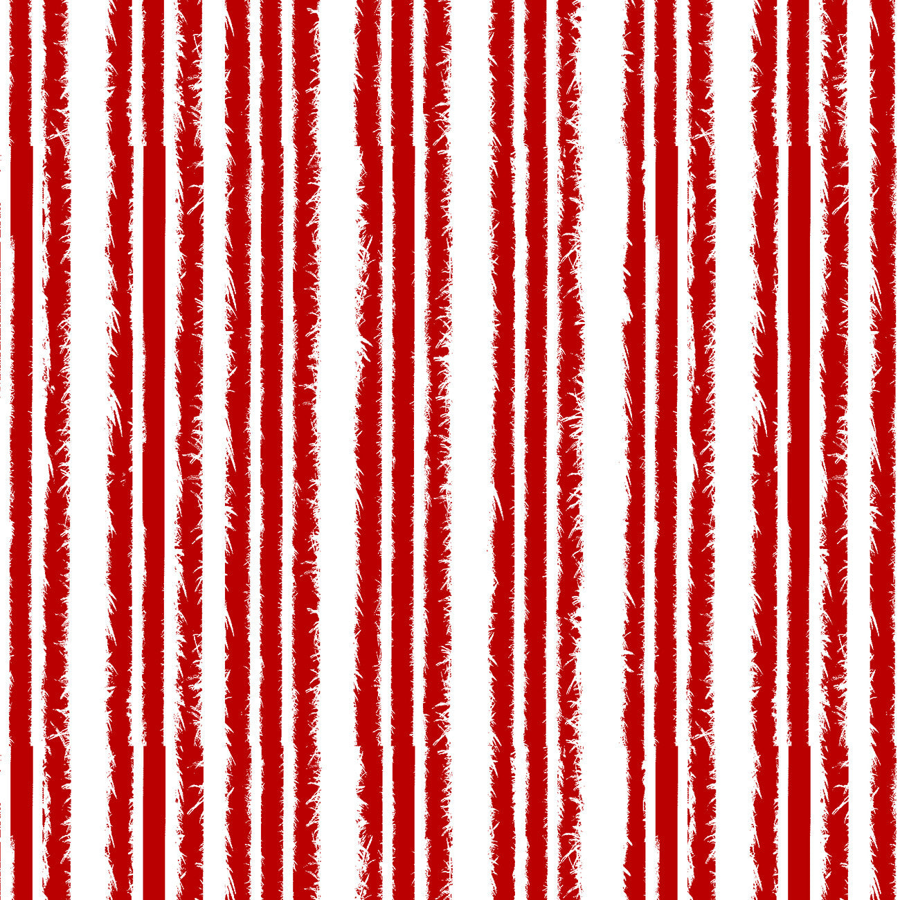 Snow Friends Red/White Stripe 4 Inch repeat Flannel