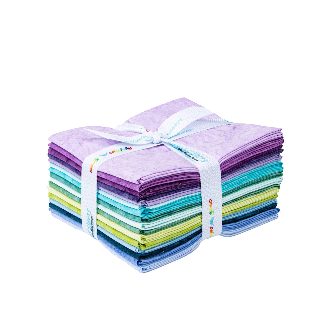 Batiks Hand-Dyes Misty Meadows Fat Quarter Bundle 16 Pcs.