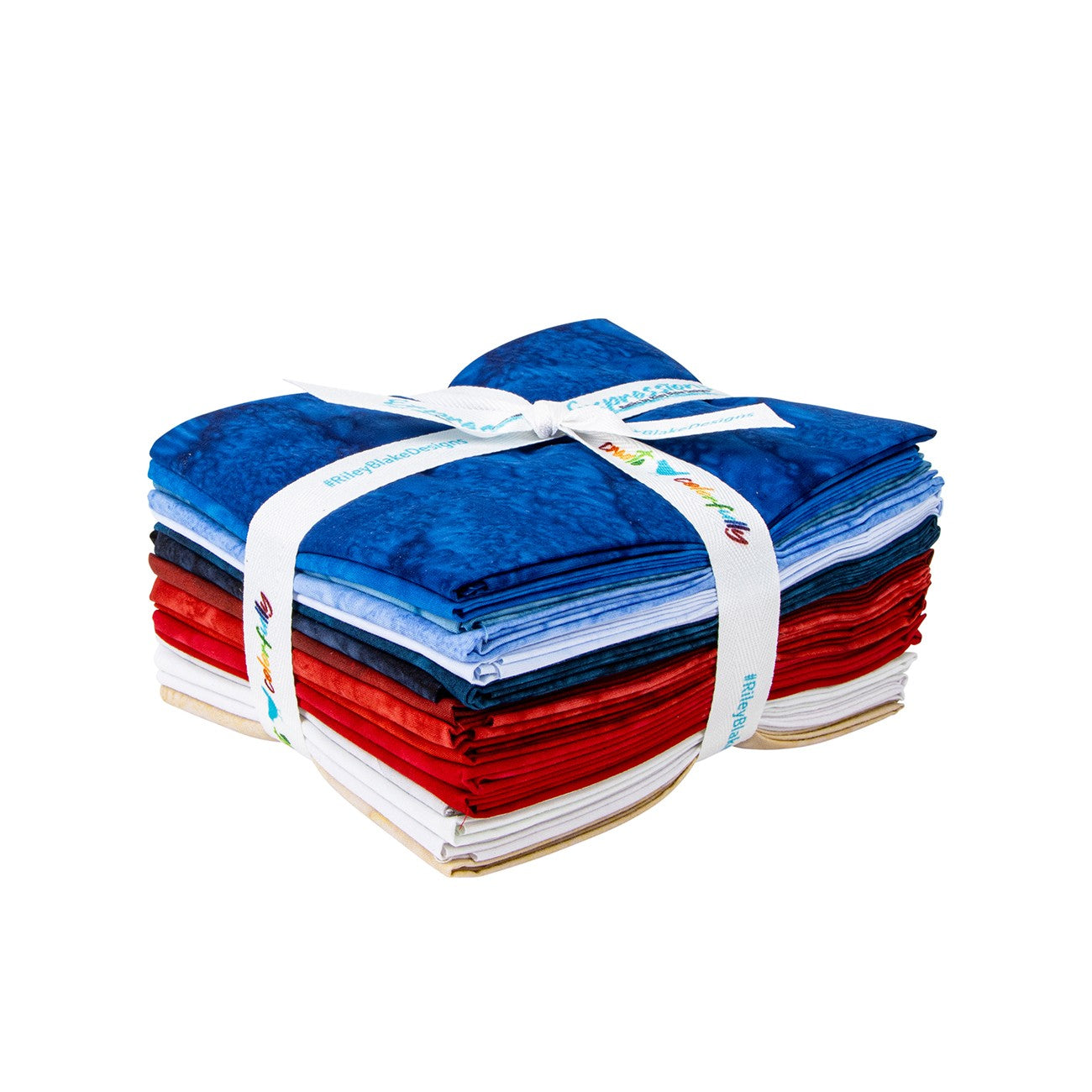 Batiks Hand-Dyes Freedom Flair Fat Quarter Bundle 16 Pcs.