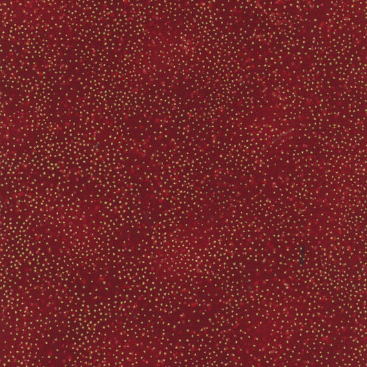 Scarlet/Gold Tiny Dot Metallic