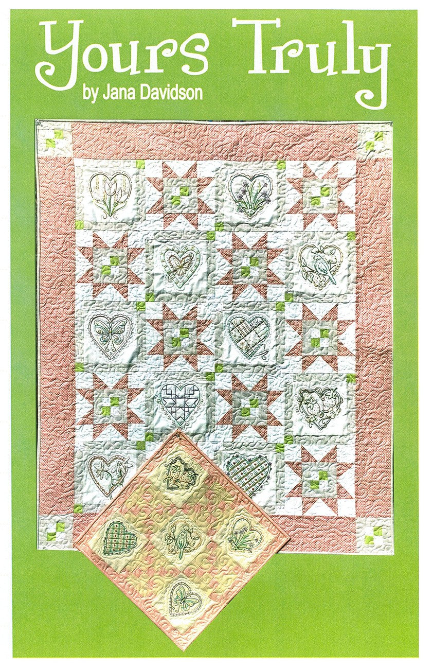 Yours Truly Quilt Hand Embroidery