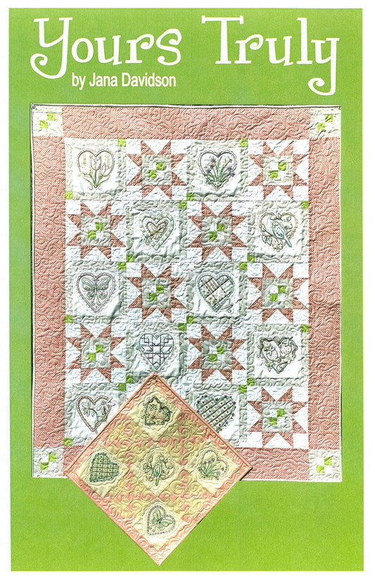 Yours Truly Quilt Hand Embroidery