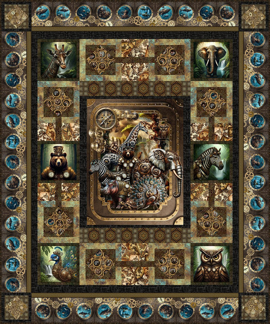 Steampunk Menagerie Quilt Pattern