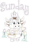 Highland Cows Days Of The Week
