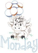 Highland Cows Days Of The Week