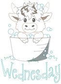 Highland Cows Days Of The Week