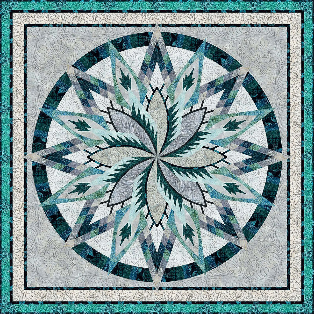 Batiks Silver Shores Quilt Kit