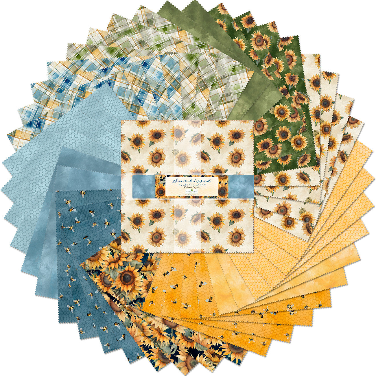 10in Squares Sunkissed 42pcs 4 bundles/pack