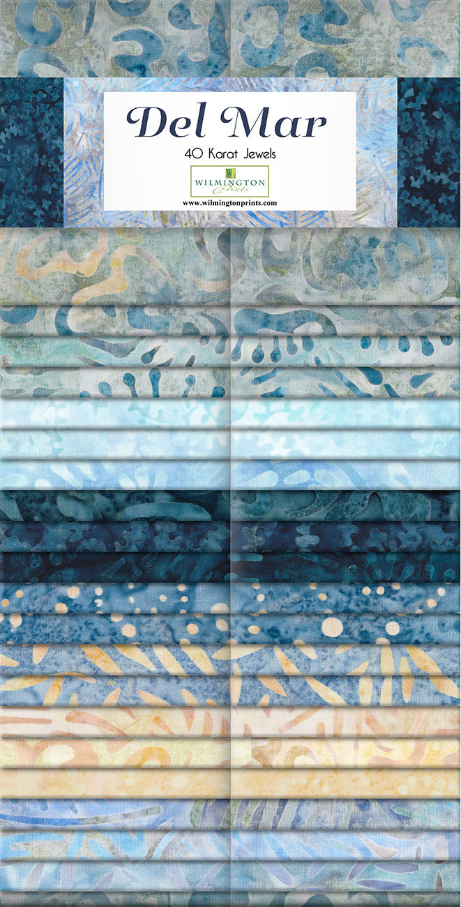 2.5in Strips Del Mar Batik 40pcs 4 bundles/pack
