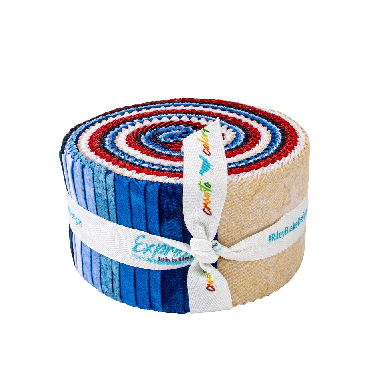 Batiks Hand-Dyes Freedom Flair 2-1/2in Strips 40pcs/bundle