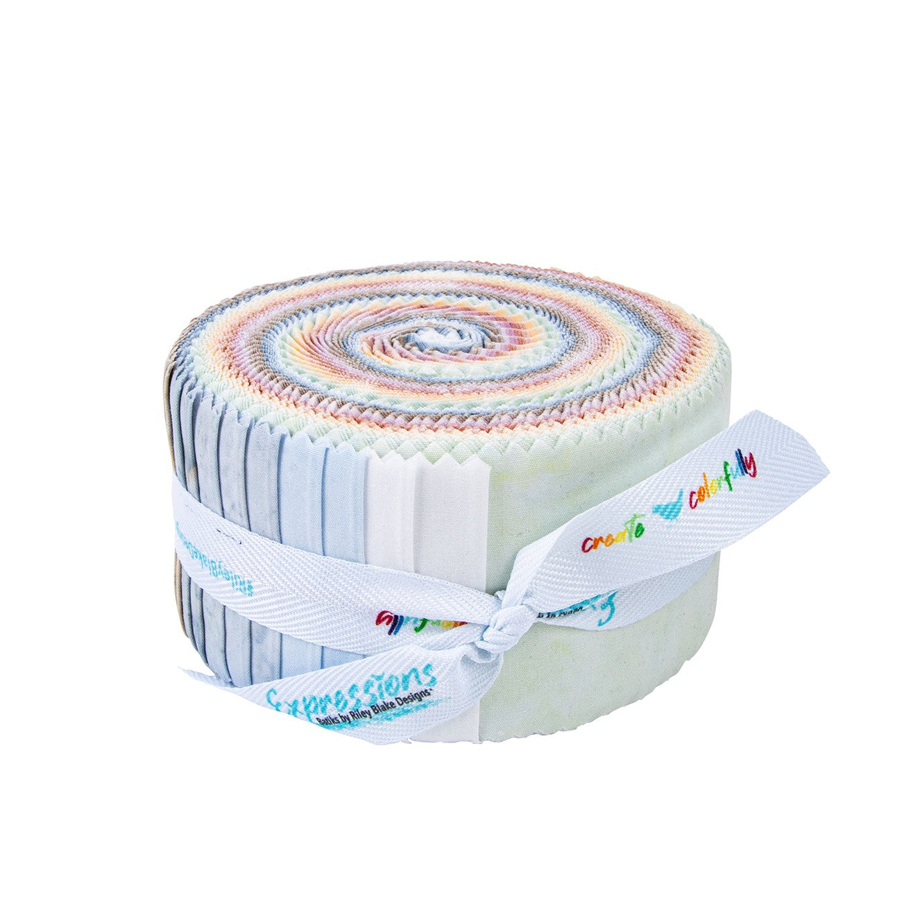 Batiks Hand-Dyes Cotton Candy 2.5in Strips 40pcs/bundle