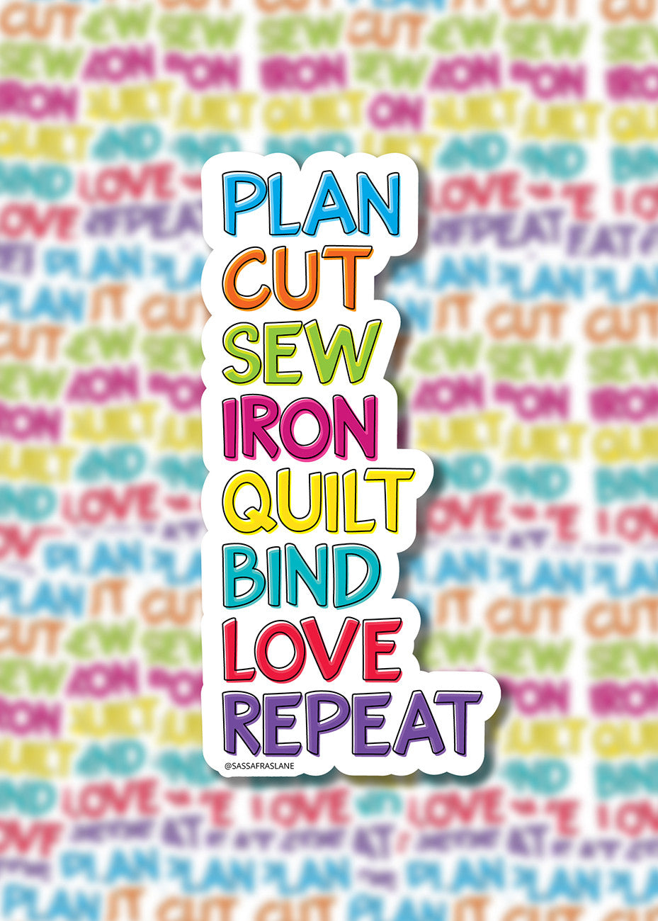 Plan Cut Sew Sticker