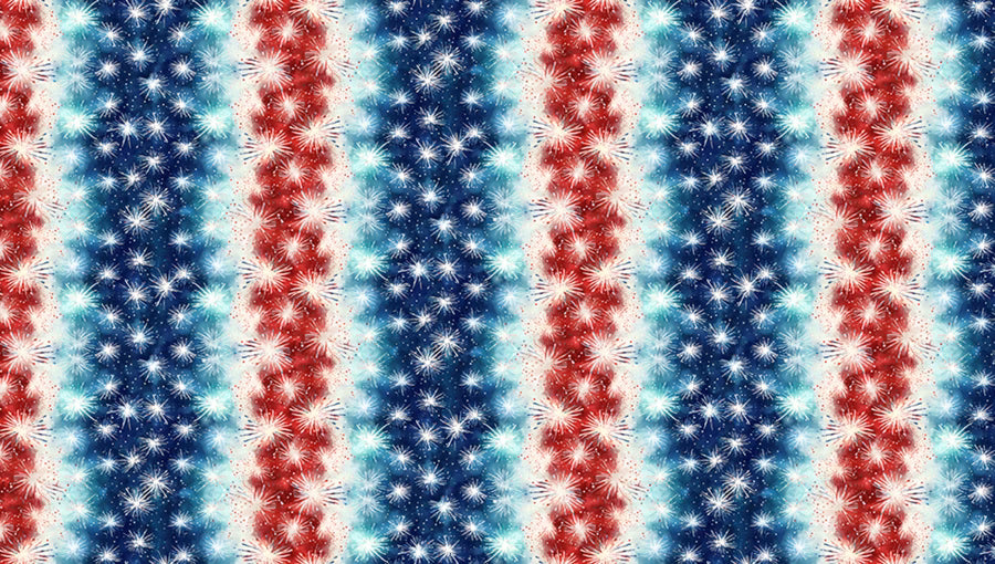 Ombre Stripe Fireworks Americana
