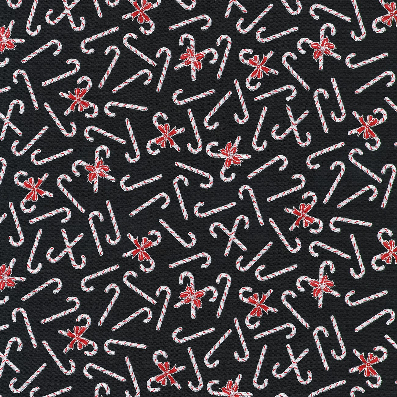 Candy Canes Onyx Christmas w/Metallic Christmas