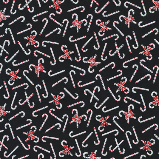 Candy Canes Onyx Christmas w/Metallic Christmas