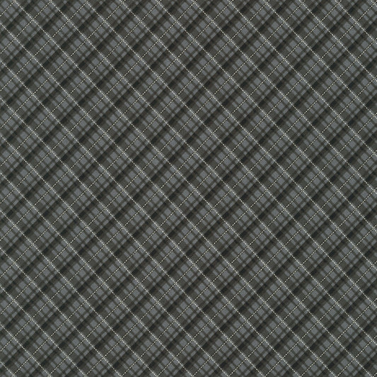 Plaid Onyx w/Metallic Christmas