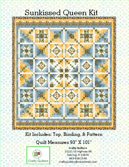 Sunkissed Queen Size Yardage Quilt Kit