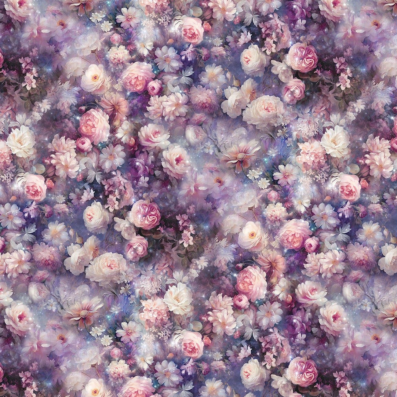 Amethyst Wings Over Wildflowers