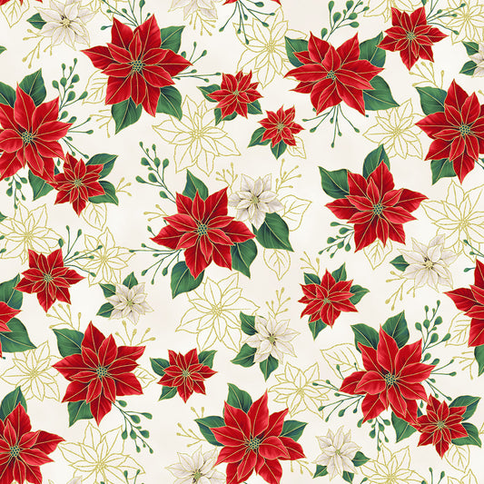 Natural/Gold Blooming Holidays