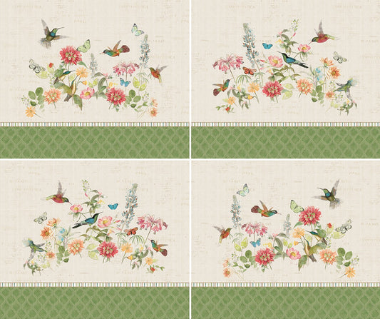 Light Khaki Digital 36" Fat Qtr Panel