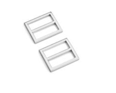 1" (25mm) Slide Buckle - Nickel 2 Pack
