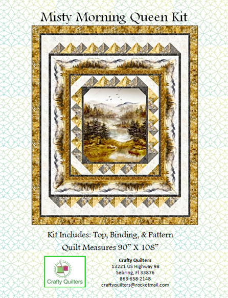 Misty Morning Queen Yardage Kit 90' X 108"