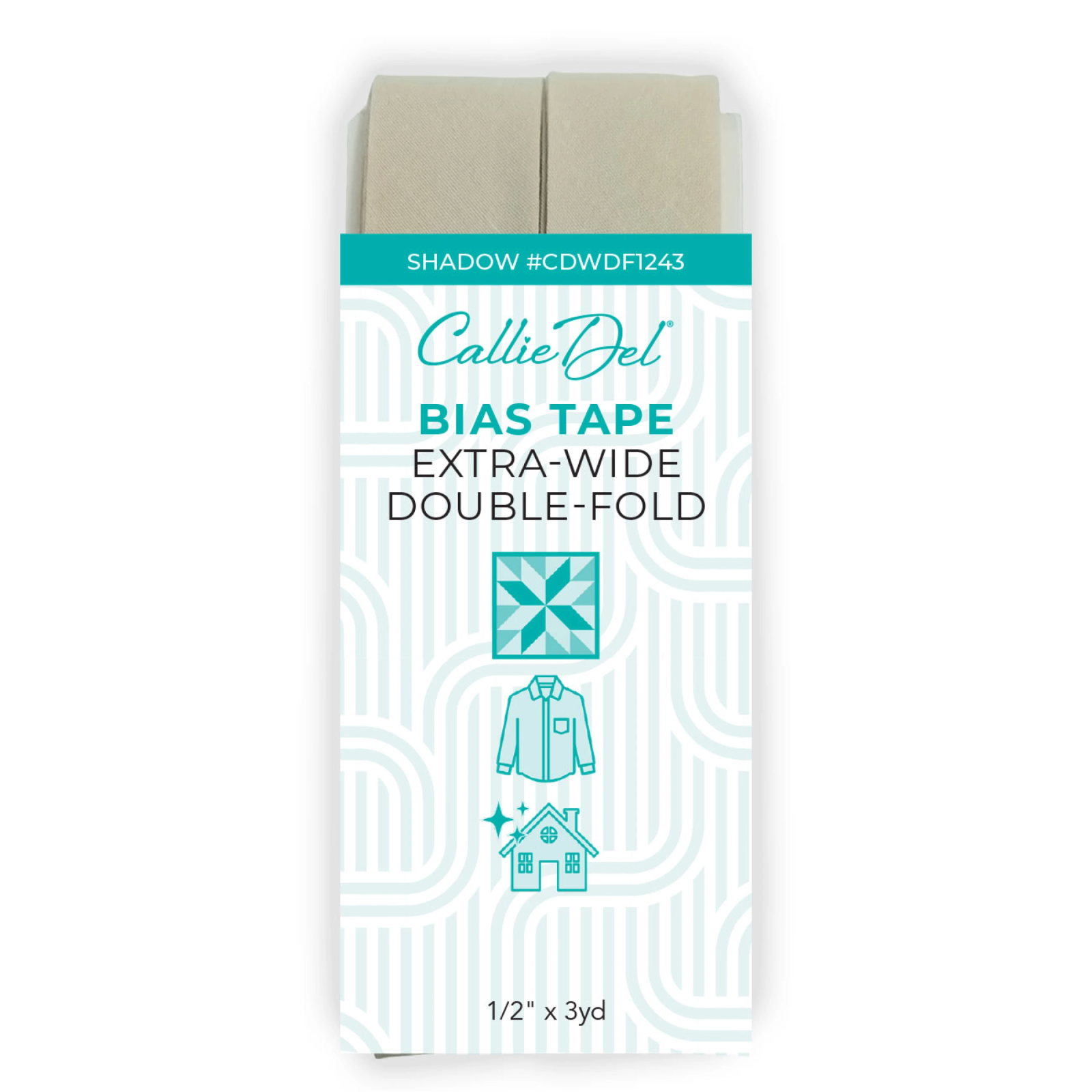 Double Fold Quilt Binding Shadow 7/8in x 3yd