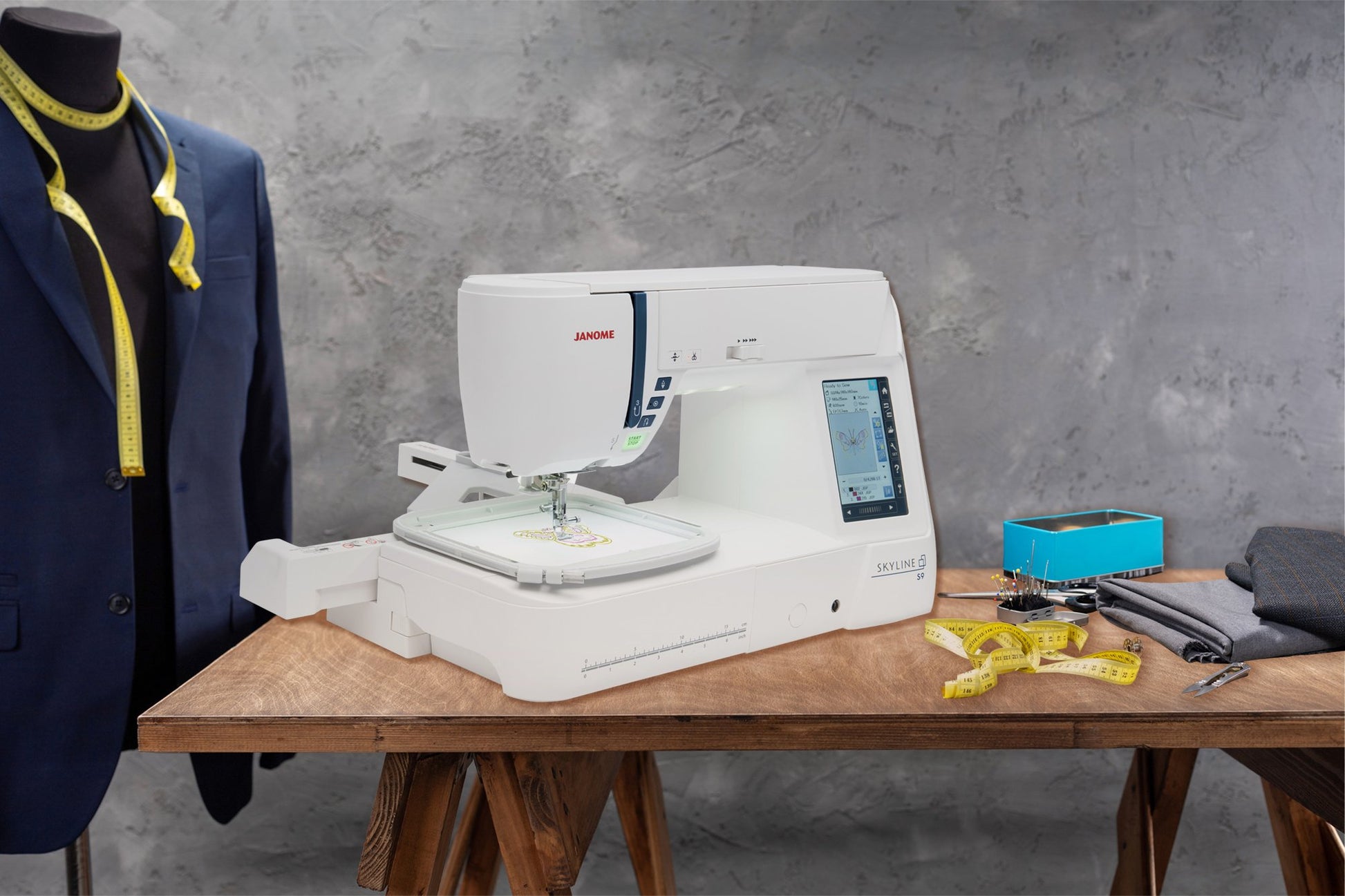 Janome Skyline 9 Sewing/Embroidery Machine
