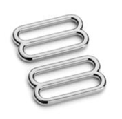 1" Nickel Diecast Purse Slide 2 Pack